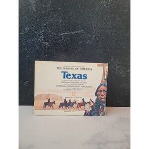 National Geographic Map The Making of America Texas March 1986
